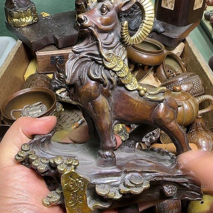 铜器办公室茶室摆件