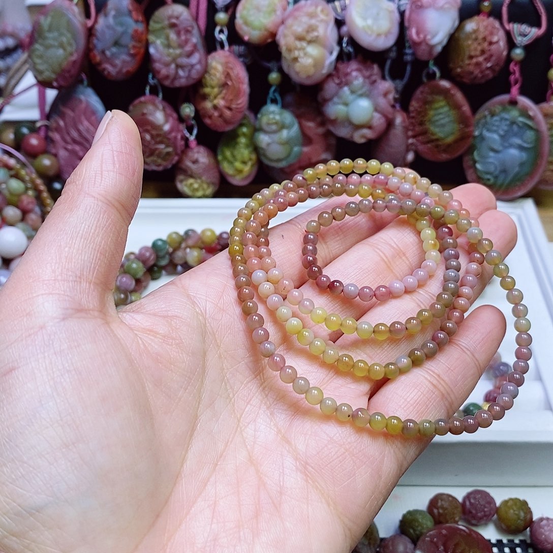 玛瑙/玉髓盐源玛瑙手链未镶嵌