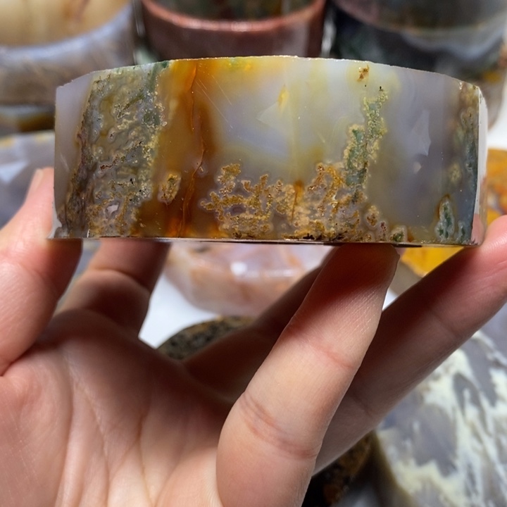 漂***苏定制玛瑙两个圆牌