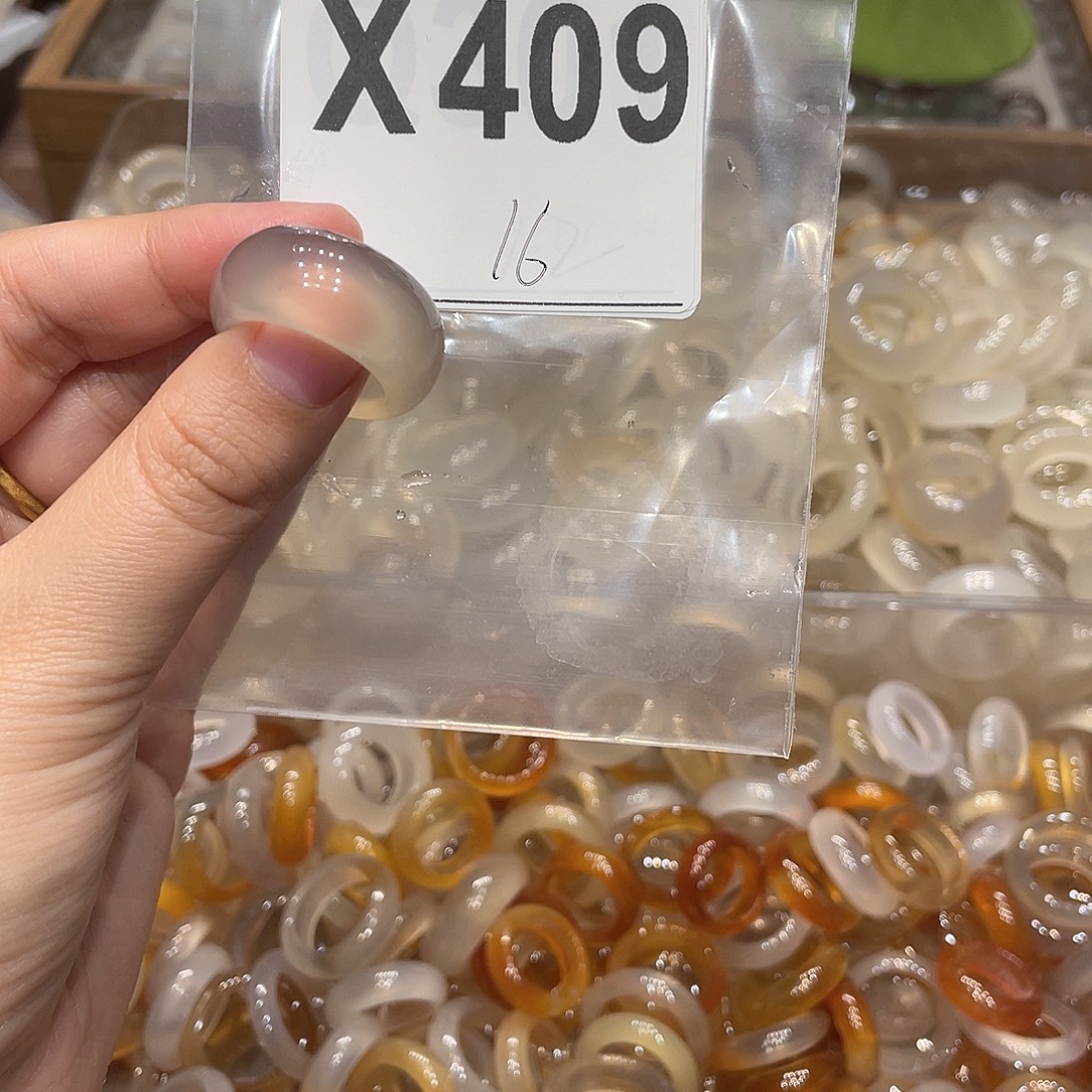 玛瑙/玉髓未镶嵌戒指409