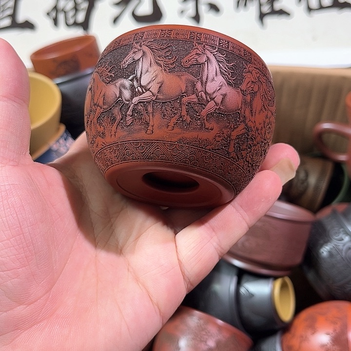 茶杯紫砂全手工紫砂主人杯