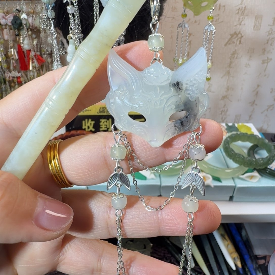 未镶嵌岫玉发簪福利款两个包邮