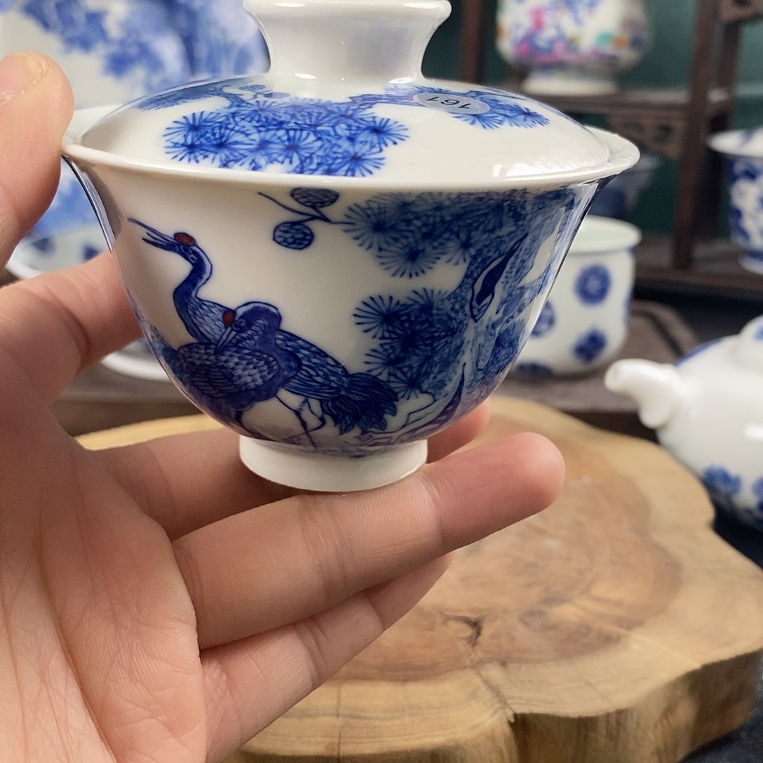 瓷片景德镇手绘青花茶器161