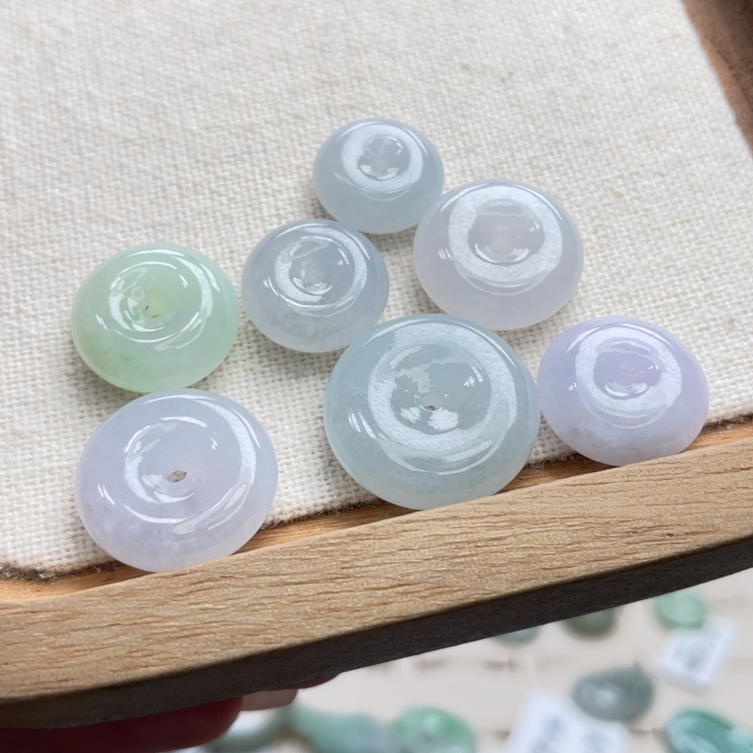 小***想翡翠未镶嵌吊坠(不含链)a17平安扣