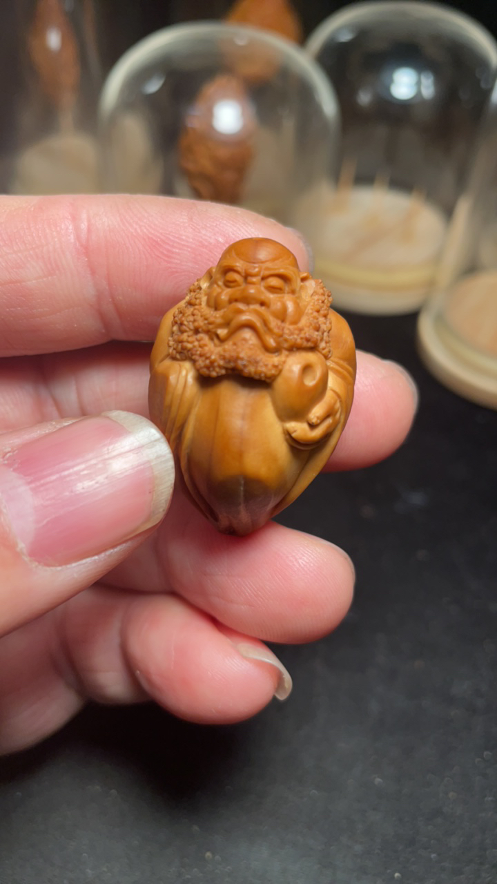 橄榄核单件作品达摩