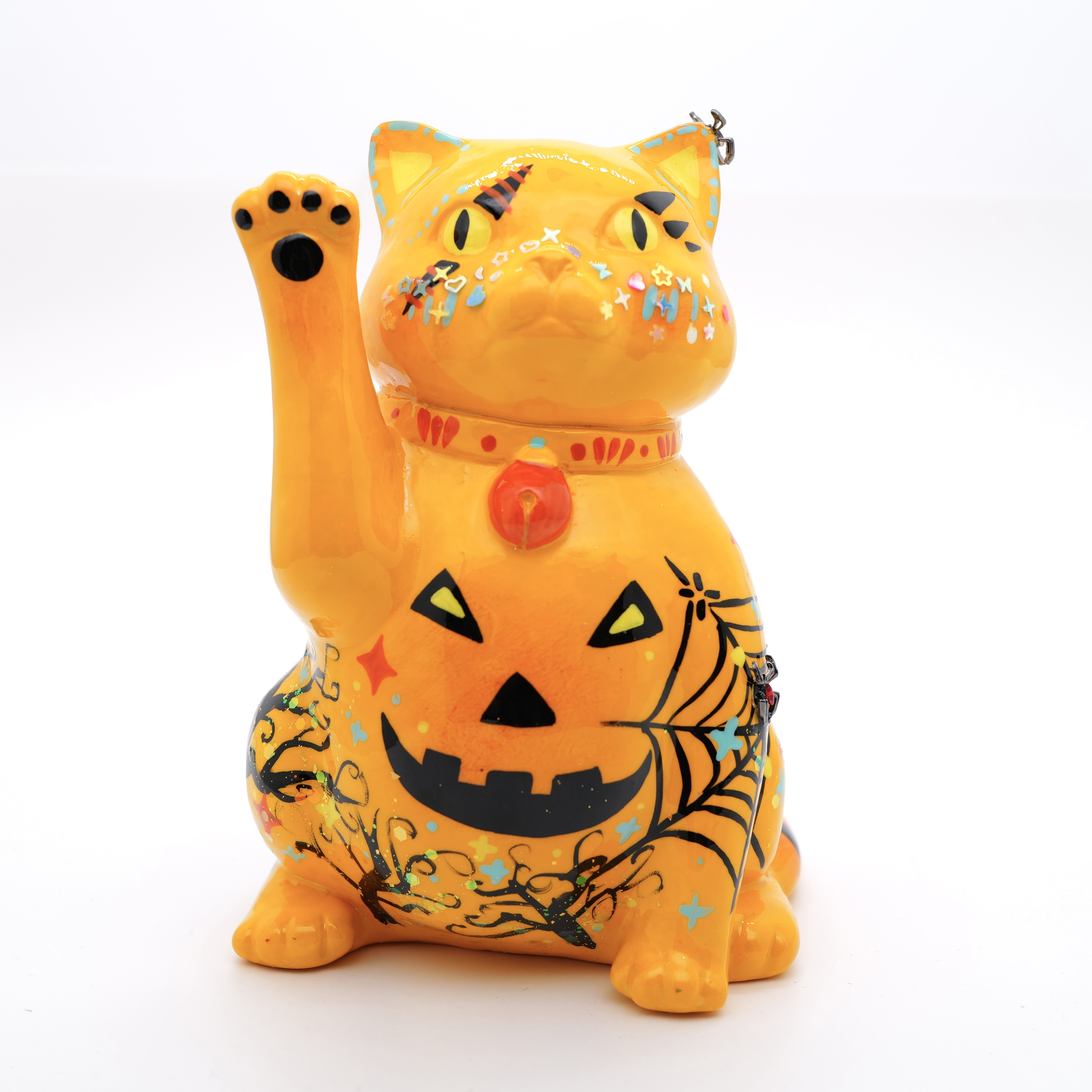 王甜心摆件特别版《招财猫》艺术石膏作品，手工绘制，仅一件