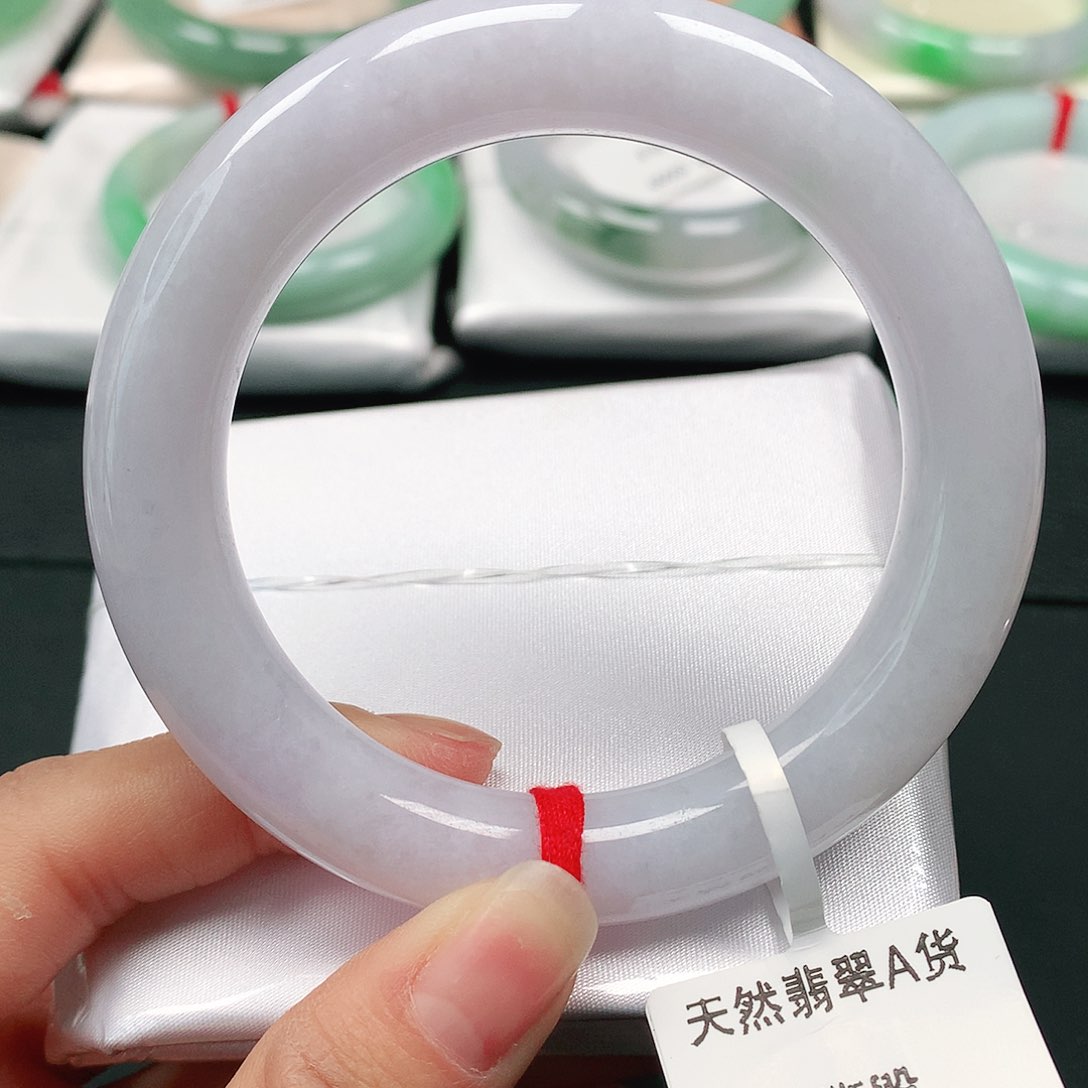 翡翠手镯（圆镯）未镶嵌天然翡翠55