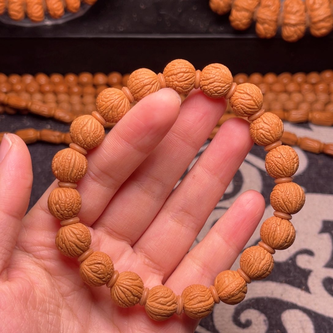 手串桃核龙纹甲骨12