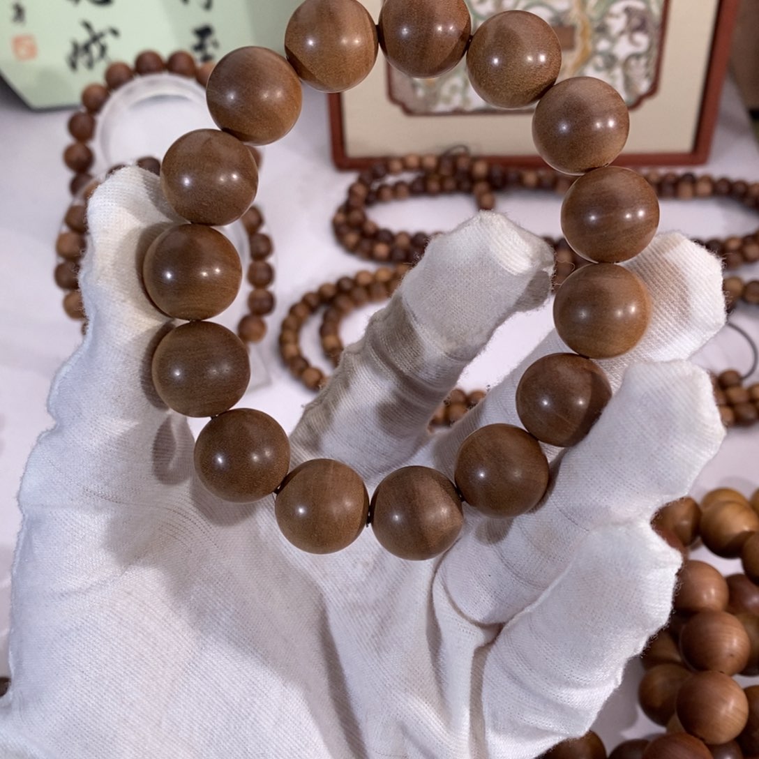 可***手串/手链檀香木横纹黑肉15尾货福利