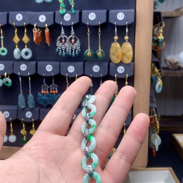 未镶嵌翡翠耳饰霸****）耳饰