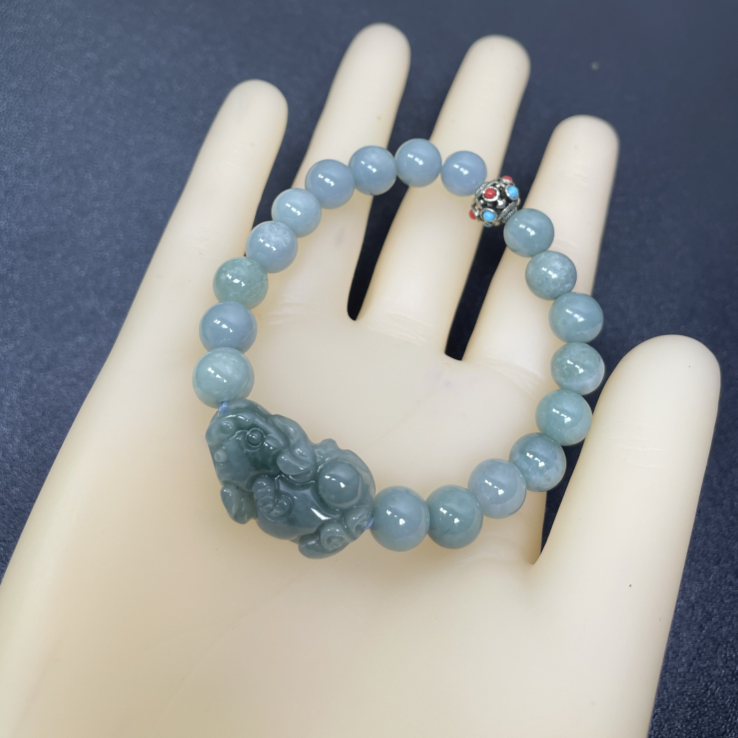 天然翡翠貔貅手串