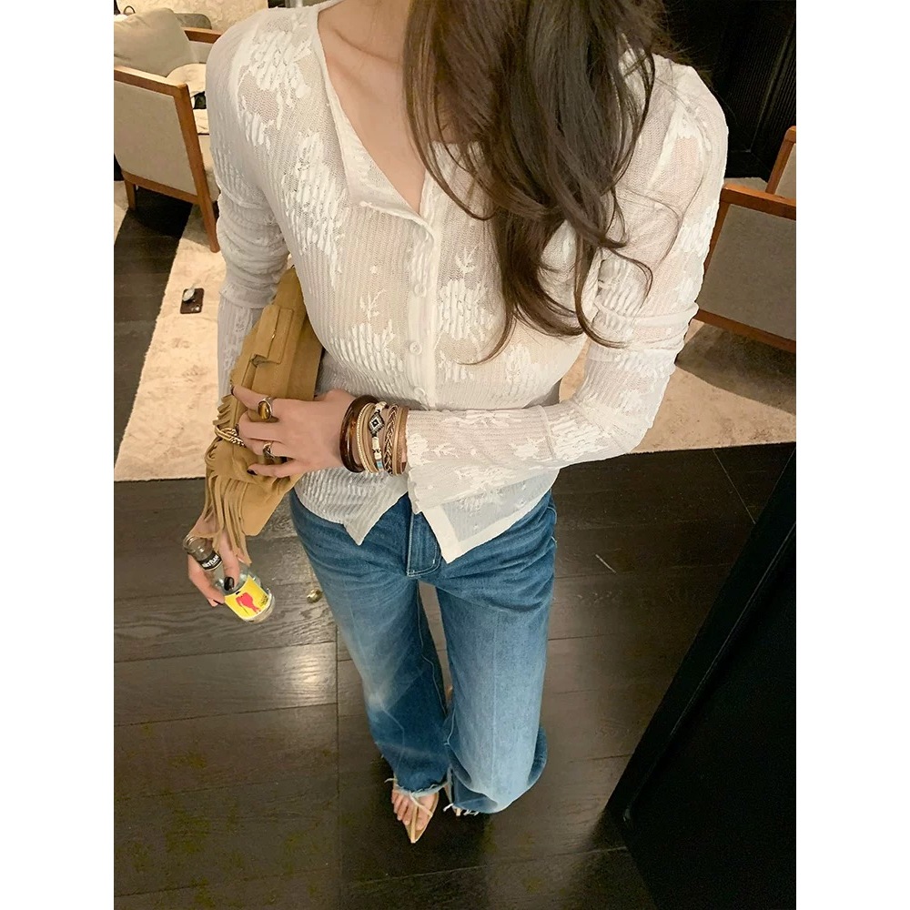 新款韩版简约纯色百搭时尚衬衫S8513