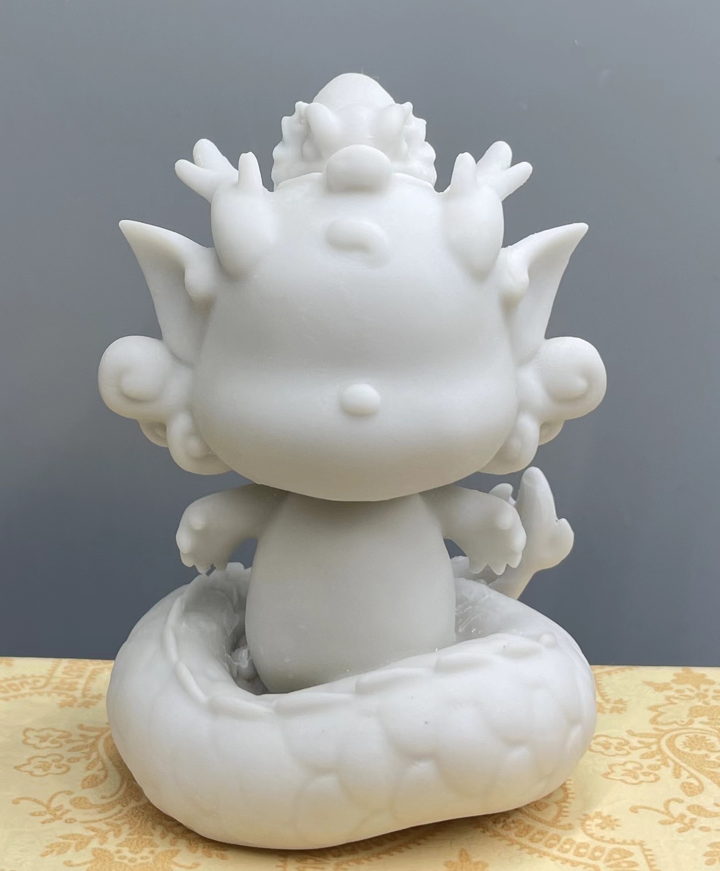 原创版权坯体 流体小龙 九尾狐 小鹿 小猫 鸾鸟等 潮玩摆件