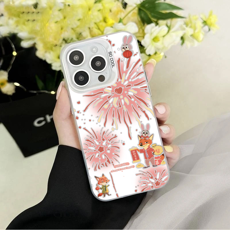 YHCY0018彩银壳适用iPhone苹果17华为QPPQ小米VIVO手机壳