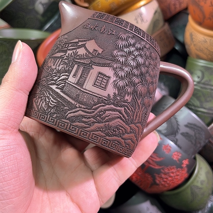 茶杯紫砂大*全手工紫砂主人杯