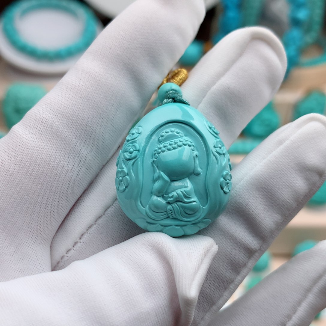 绿松石珠宝奇石未镶嵌8.5克