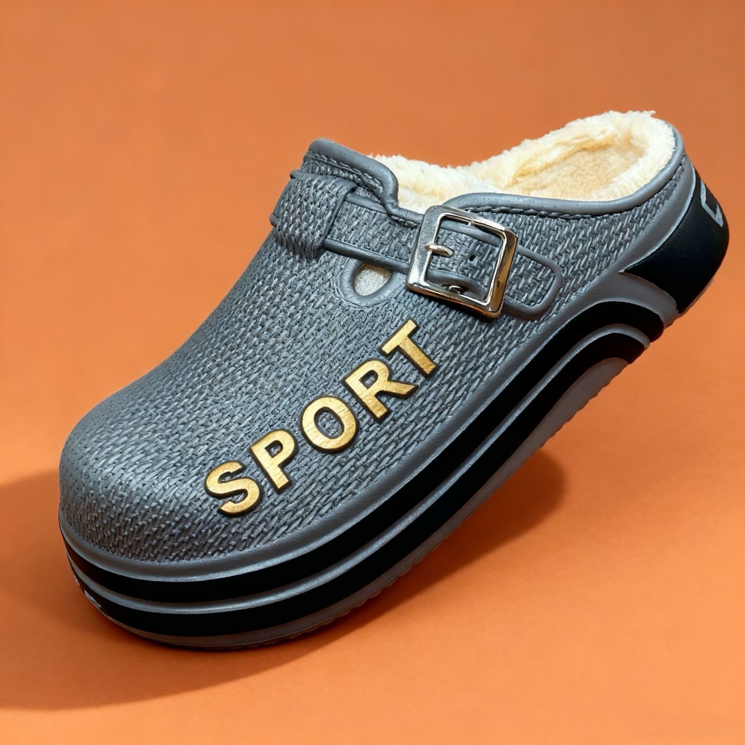 秋冬季清单男士室内外居家EVA防水外穿防滑加绒保暖厚底棉拖鞋