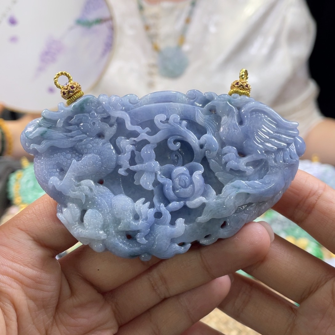 翡翠颈饰未镶嵌代编织