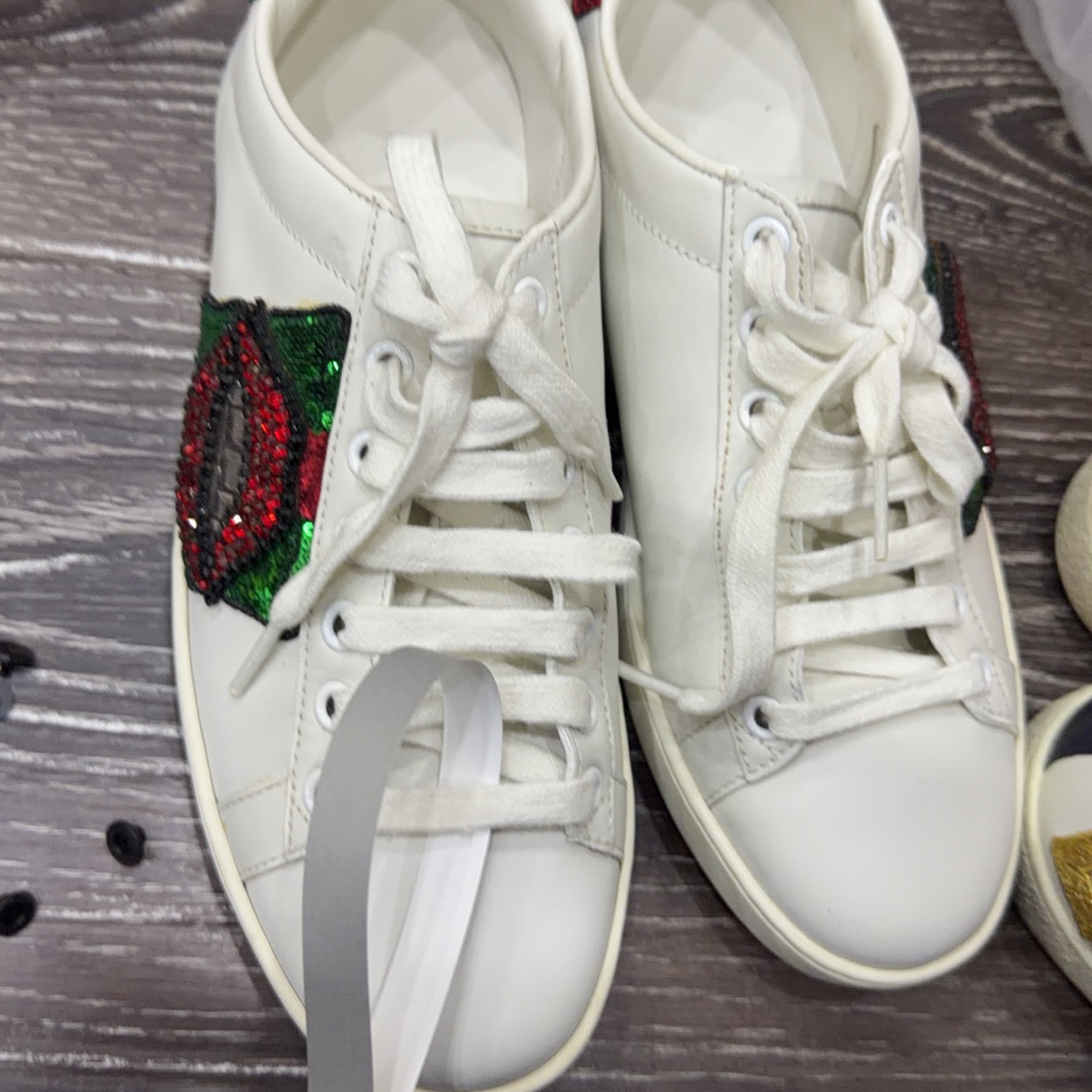 95新 Alexander McQueen/亚历山大·麦昆 古驰平底鞋