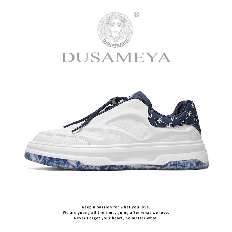 DUSAMEYA/杜莎米娅《芯片》男士轻奢时尚美人头秋季增高百搭阿甘鞋