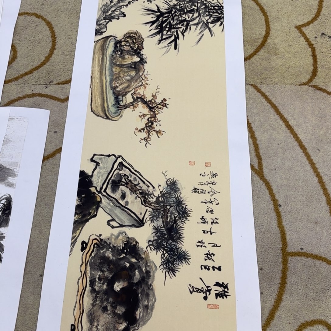 书***航国画国画老师作品刘