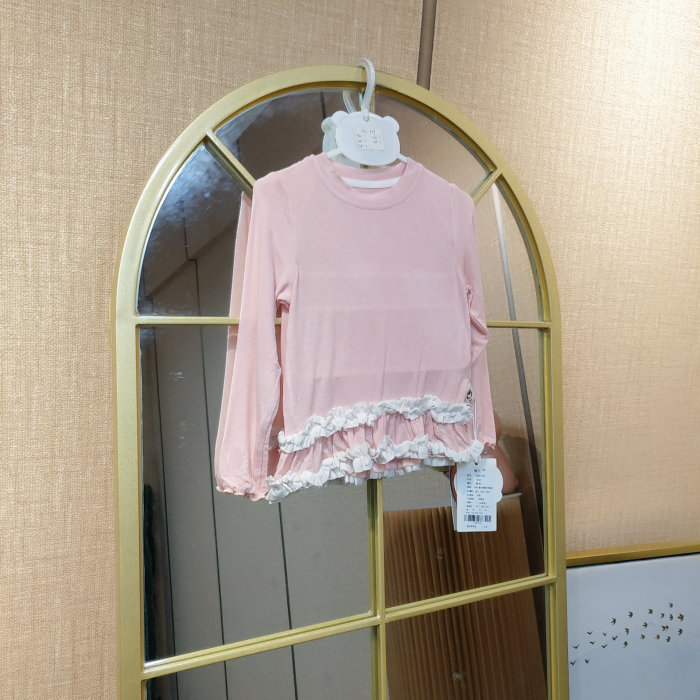 AG369      宝宝粉色长袖T恤 春季