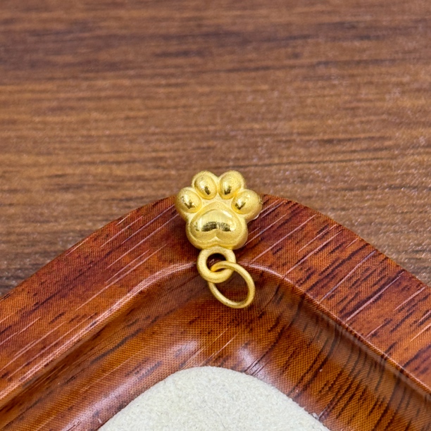 足金999磨砂猫爪DP2001-0730