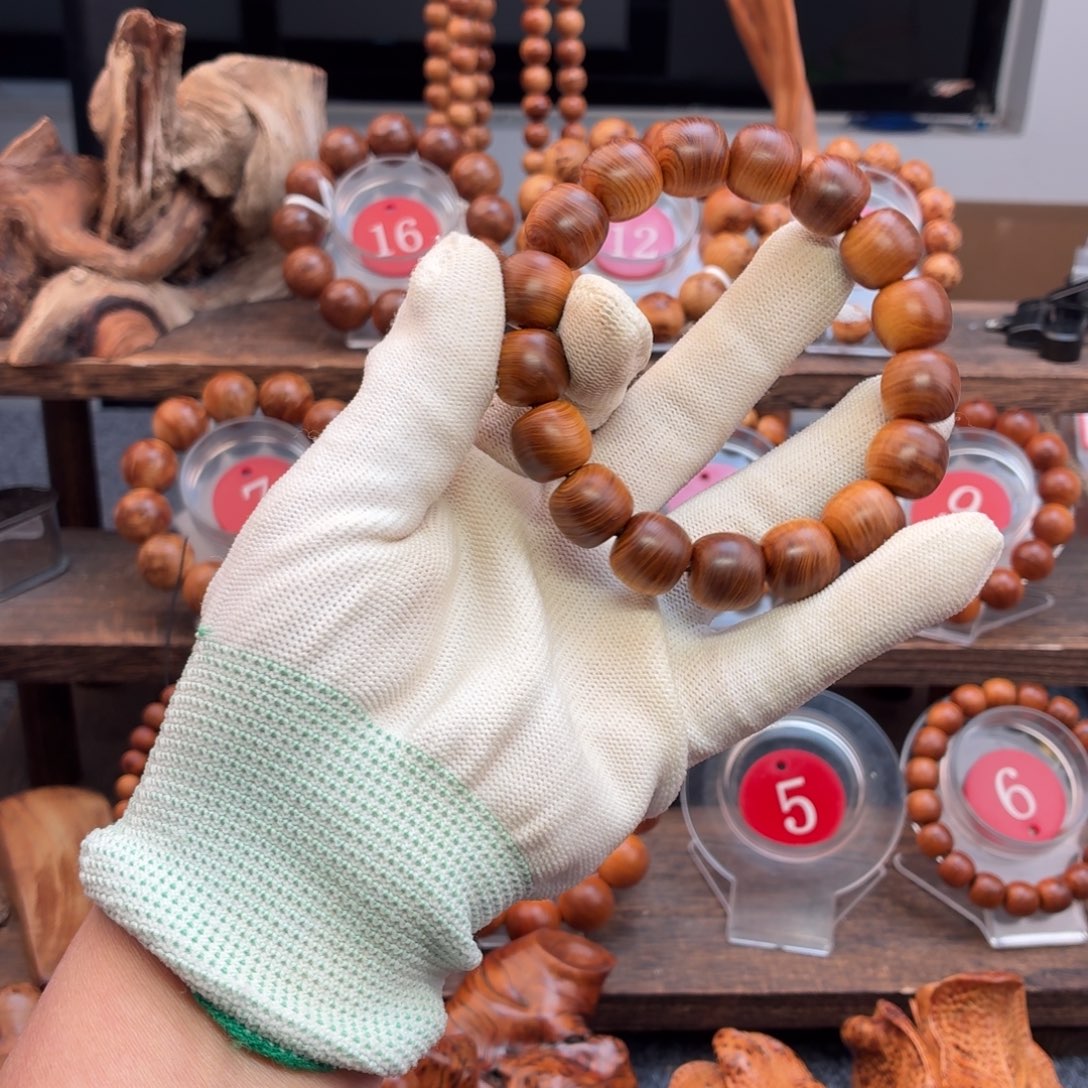 手串/手链柏木（崖柏）1314黑油老型蚕丝纹