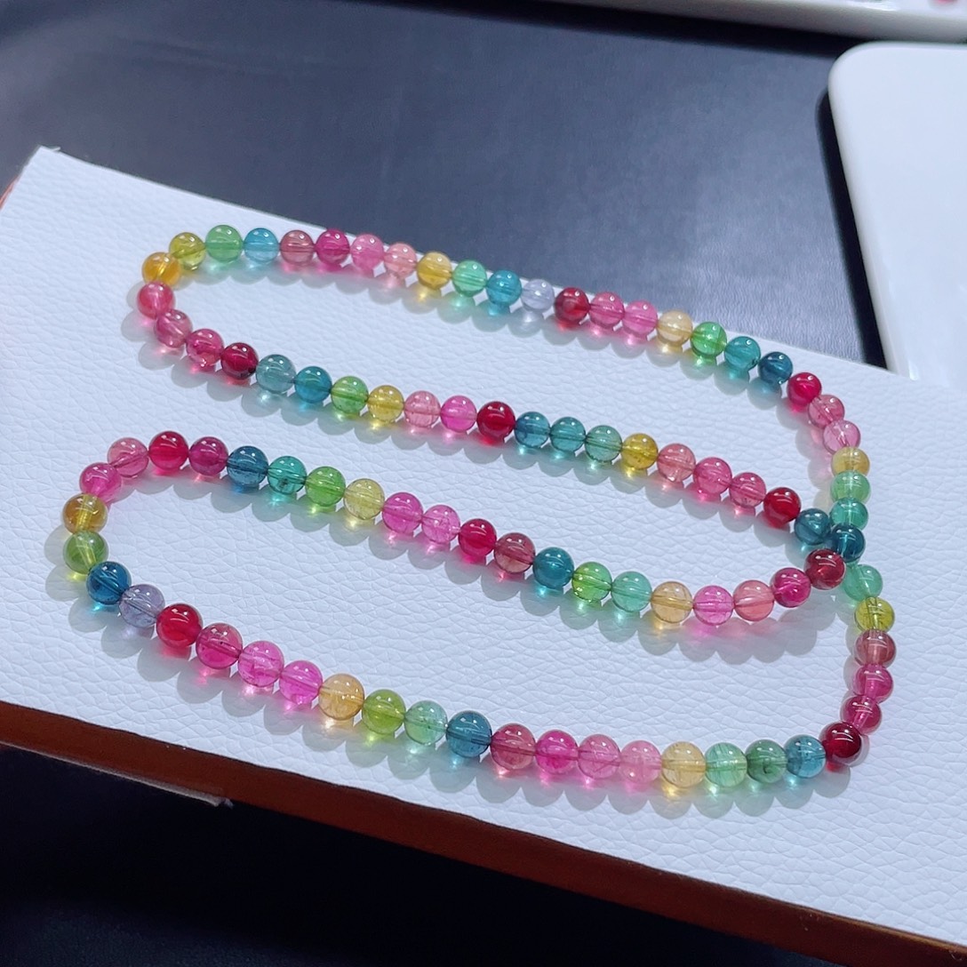 未镶嵌手链碧玺6.2mm左右