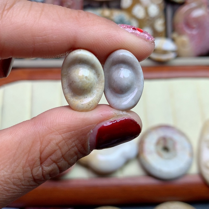 硅化珊瑚（珊瑚玉）颈饰未镶嵌