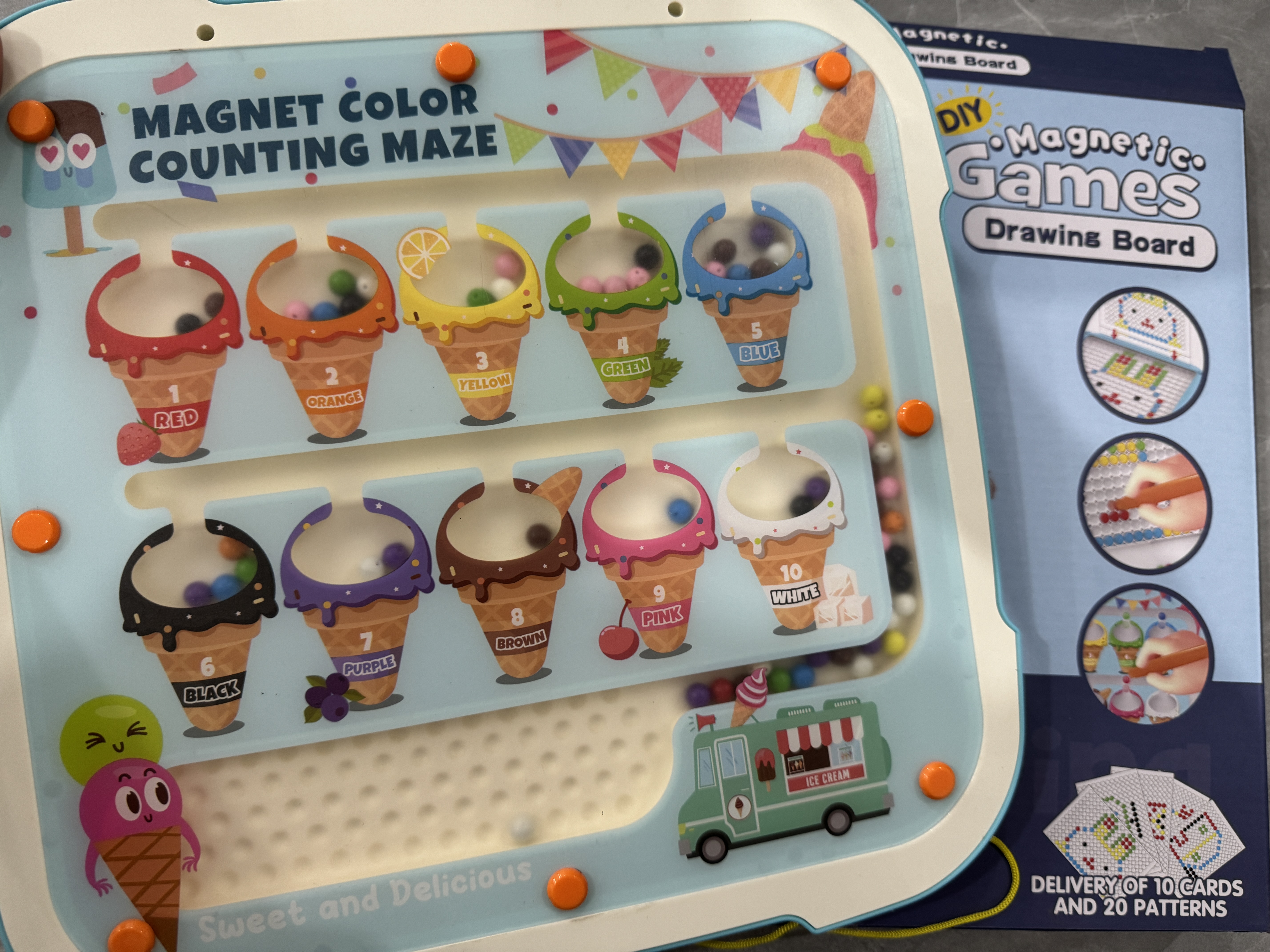 儿童磁性运笔画板锻炼专注力想象力思维启蒙磁力拼图益智玩具