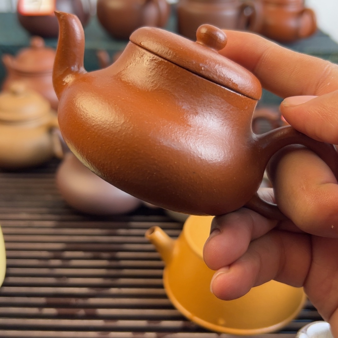 紫砂茶壶半手工君的