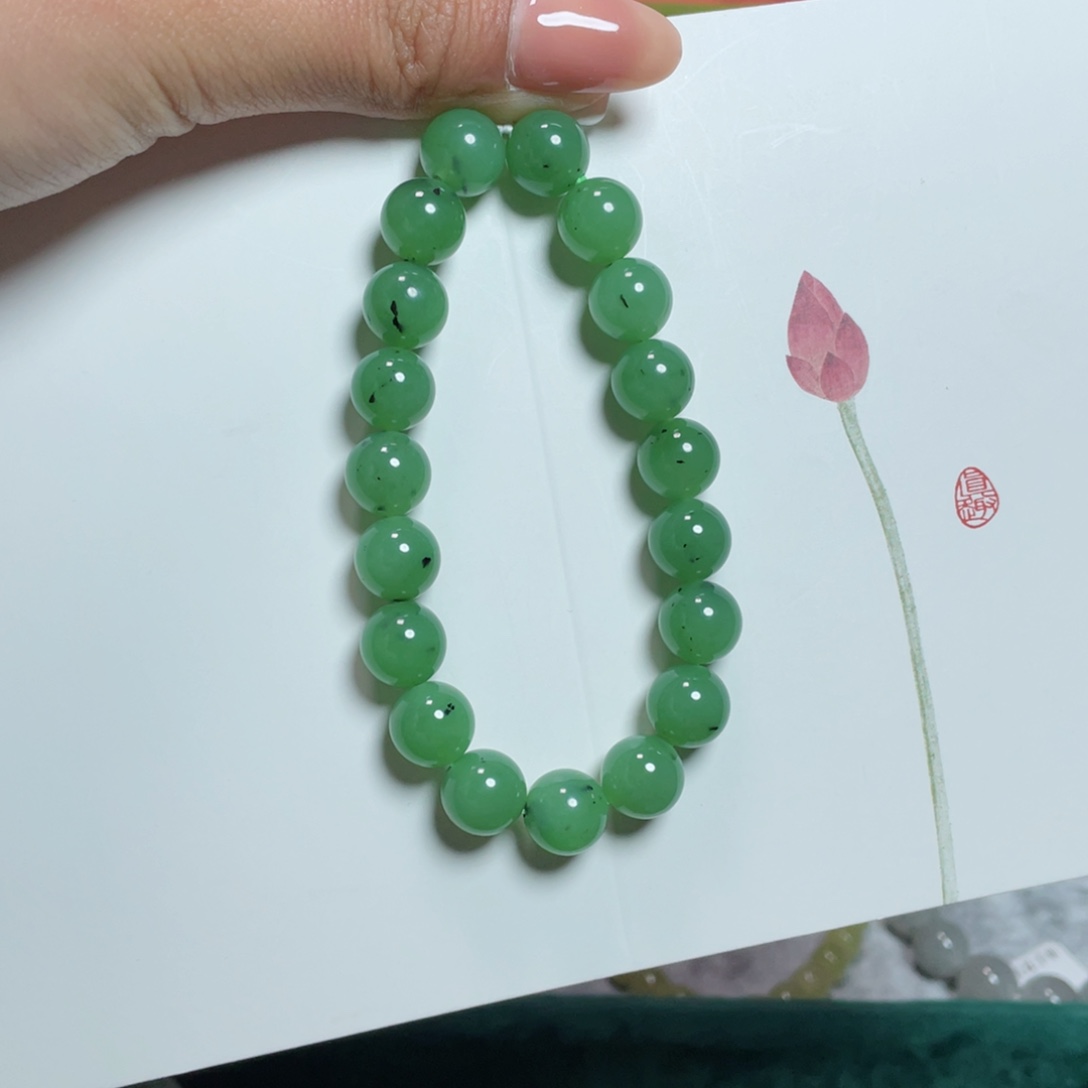 和田玉手链未镶嵌陈*嘚