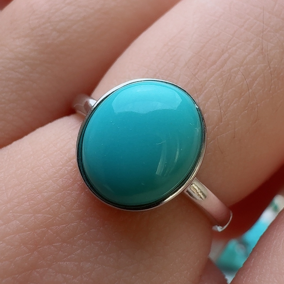 绿松石珠宝奇石银S925镶嵌