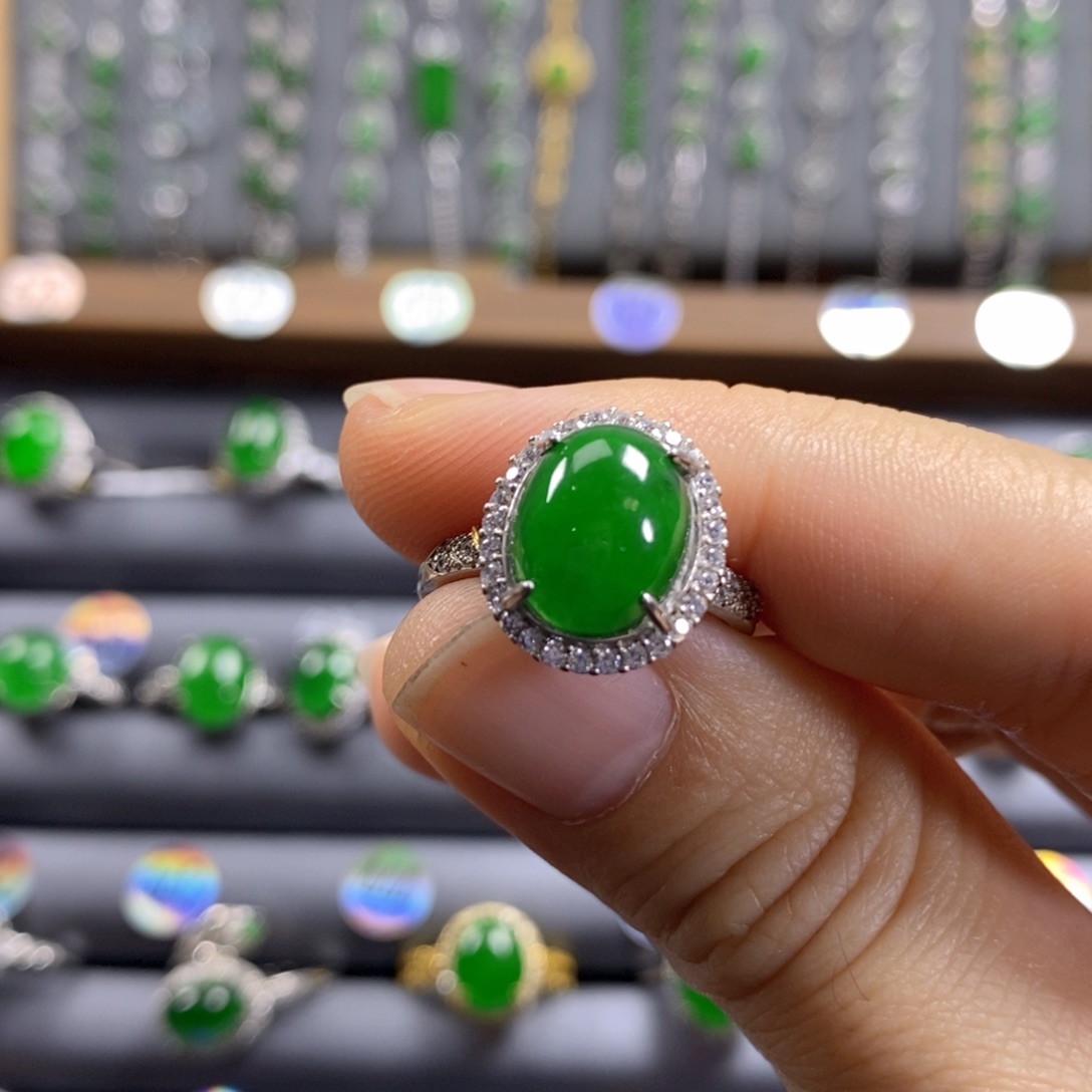 颈饰银S925镶嵌翡翠432号