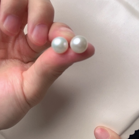 淡水珍珠耳饰未镶嵌