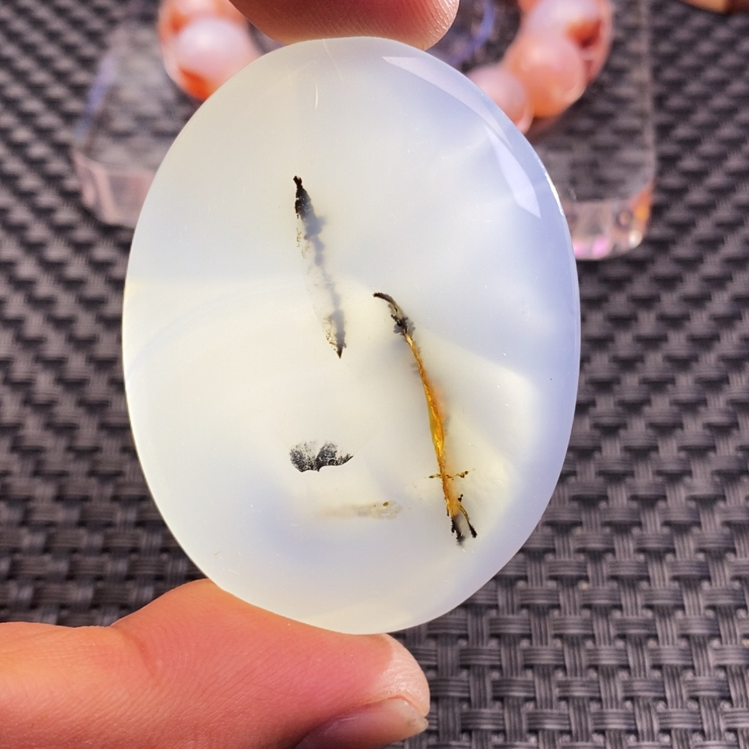 燕***舞玛瑙/玉髓未镶嵌吊坠(不含链)