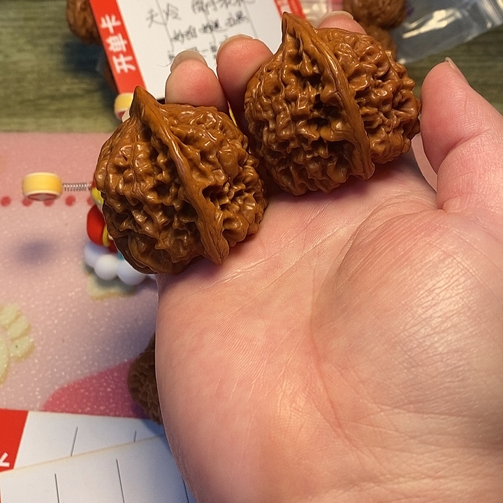 秋***~文玩核桃把件官帽