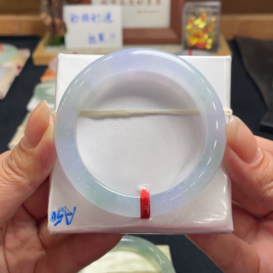 翡翠手镯未镶嵌翡翠54.8正圈