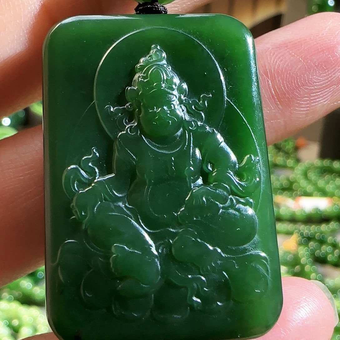 和田玉（碧玉）颈饰未镶嵌