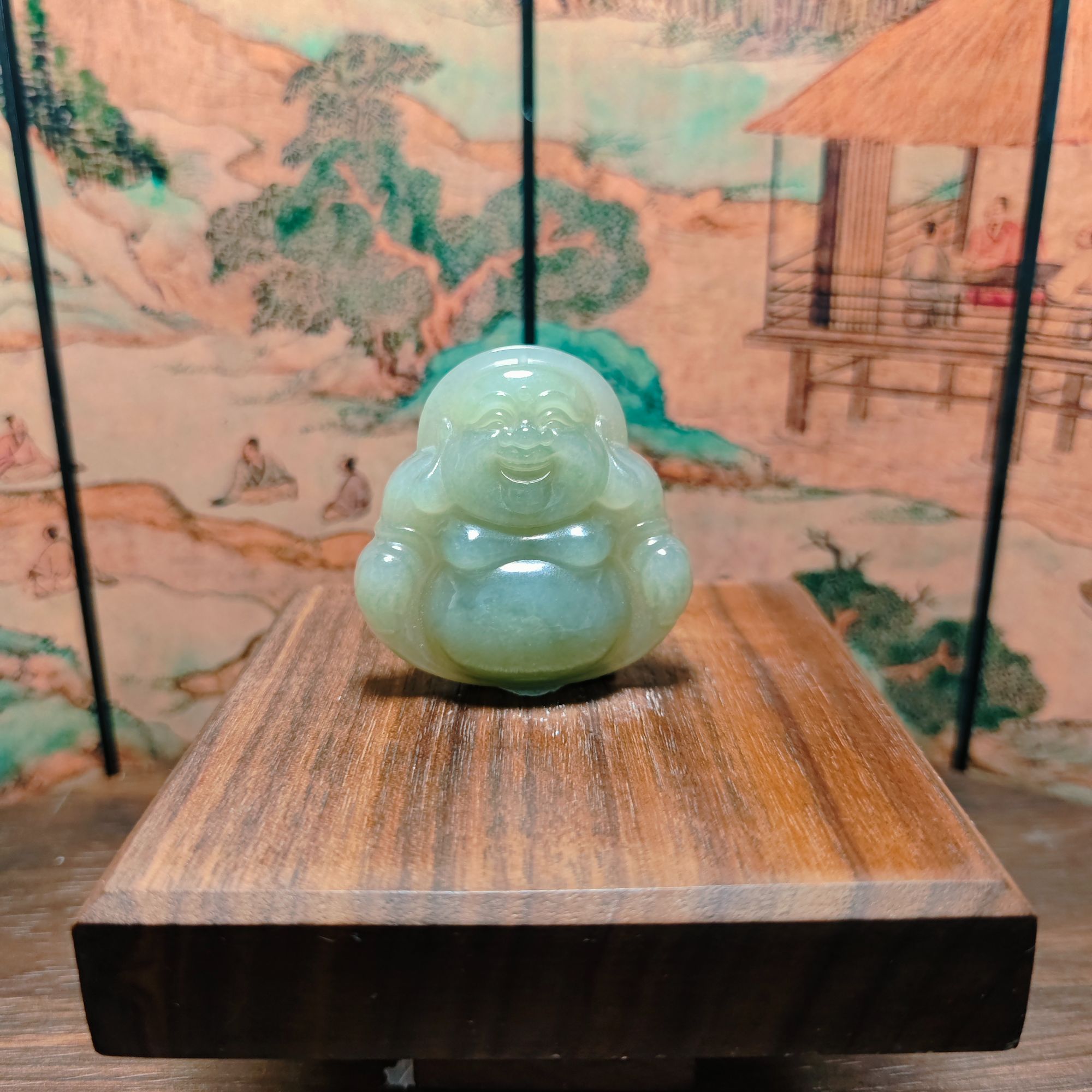 N和田玉佛公吊坠0402