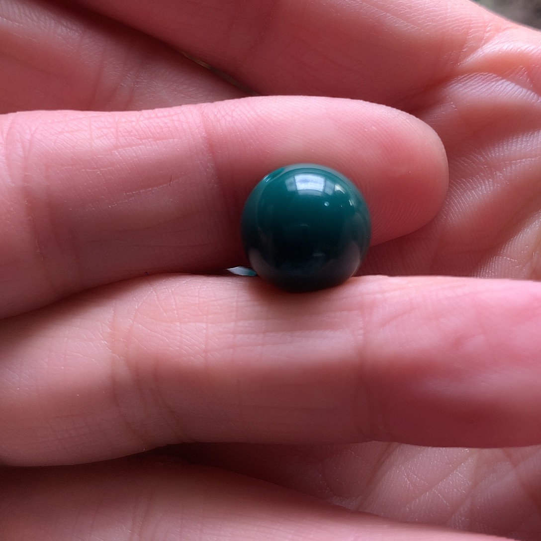 包***赁琉璃颈饰地狱色12mm圆