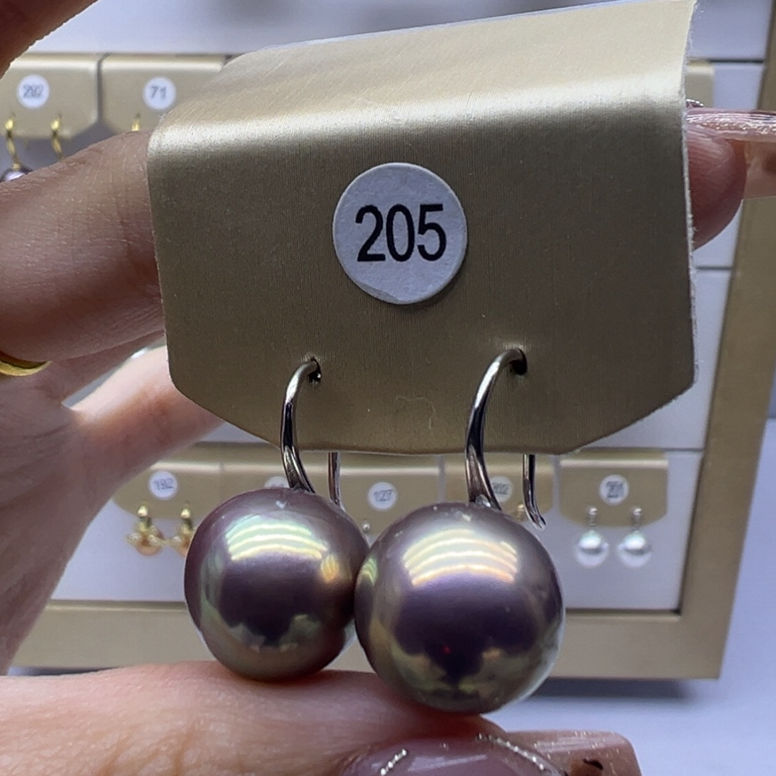 耳饰淡水珍珠银S925镶嵌