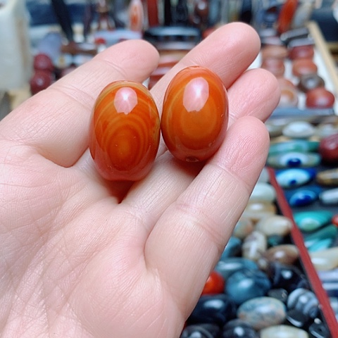 乐***遥玛瑙/玉髓合金颈饰