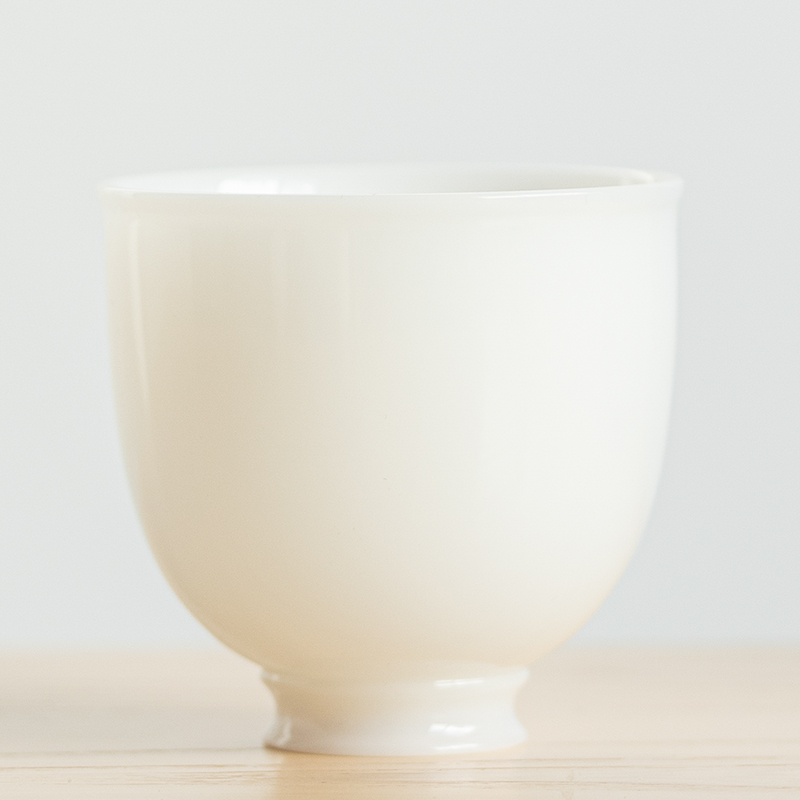 质保堂冰种玉瓷主人杯茶杯单杯手工高档功夫茶具喝茶品茗杯子家用