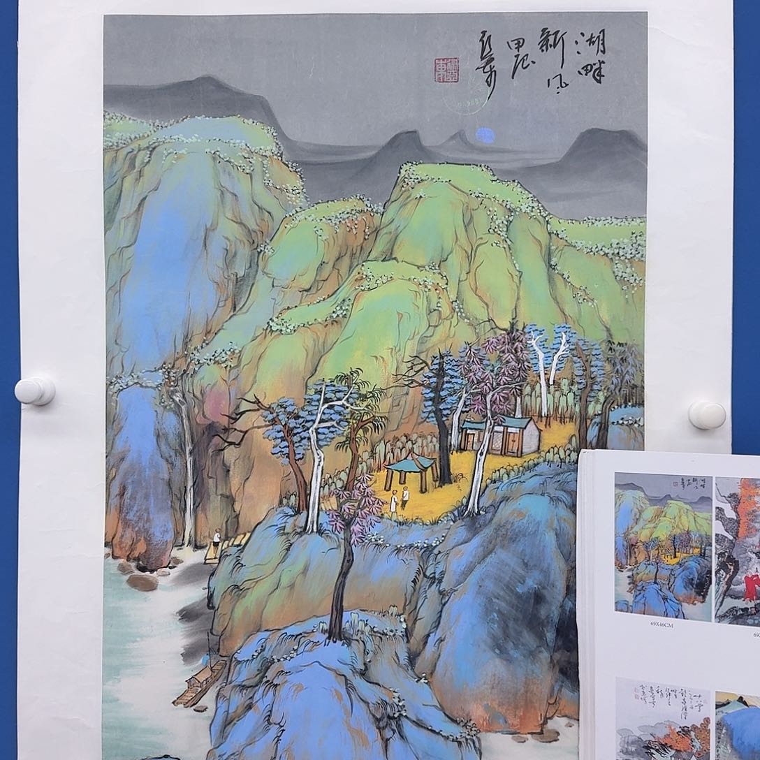 国画多次参加国内外大型