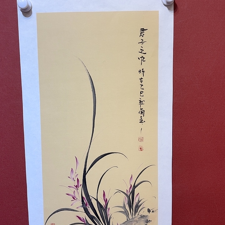 国画听兰老师花鸟