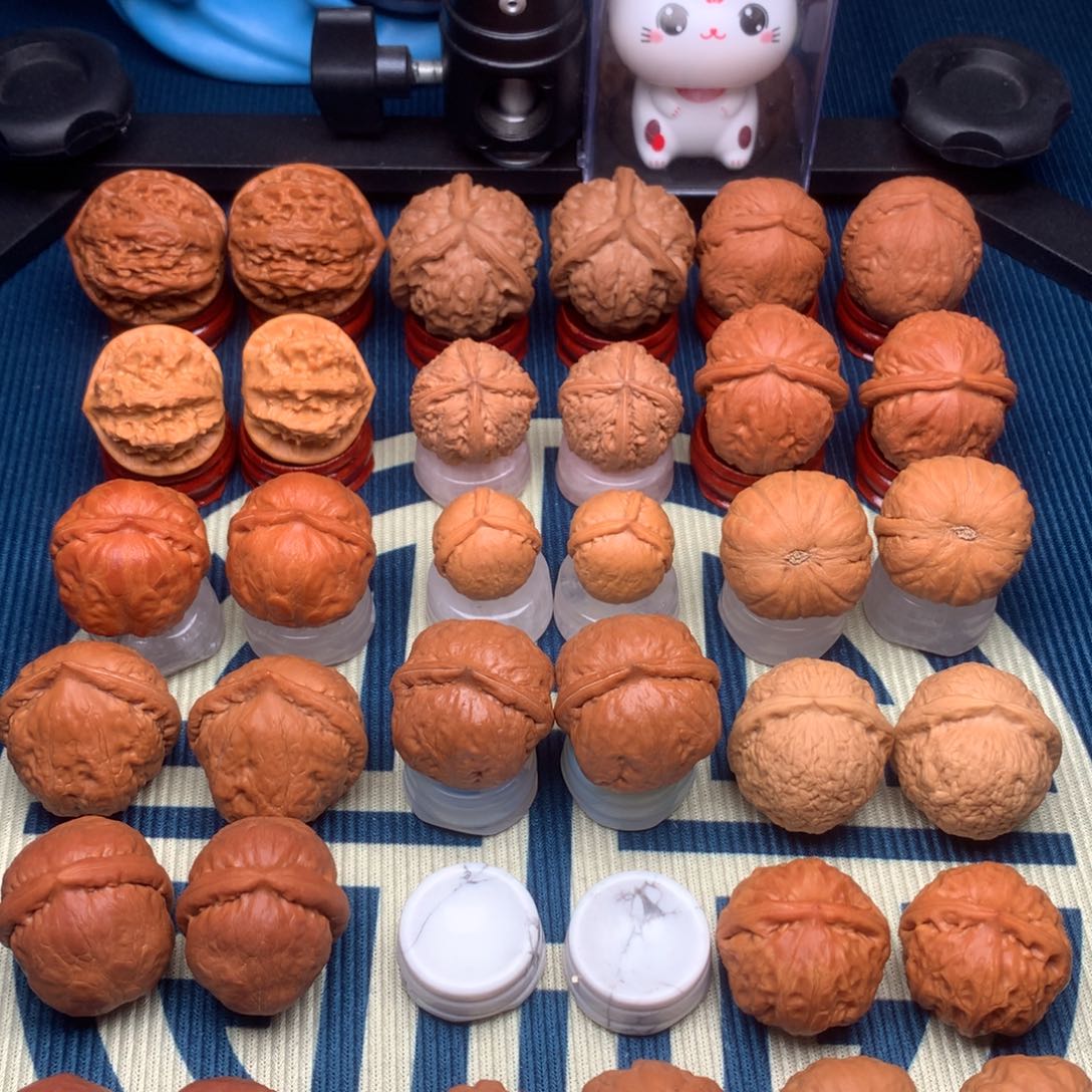 文玩核桃把件风**何镶嵌