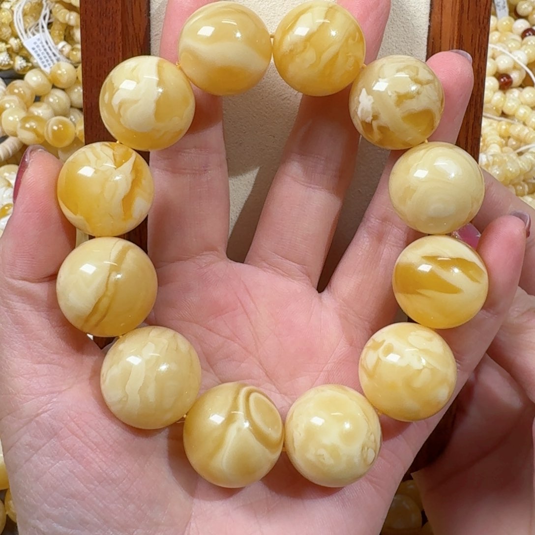 琥珀手链未镶嵌蜜蜡手串
