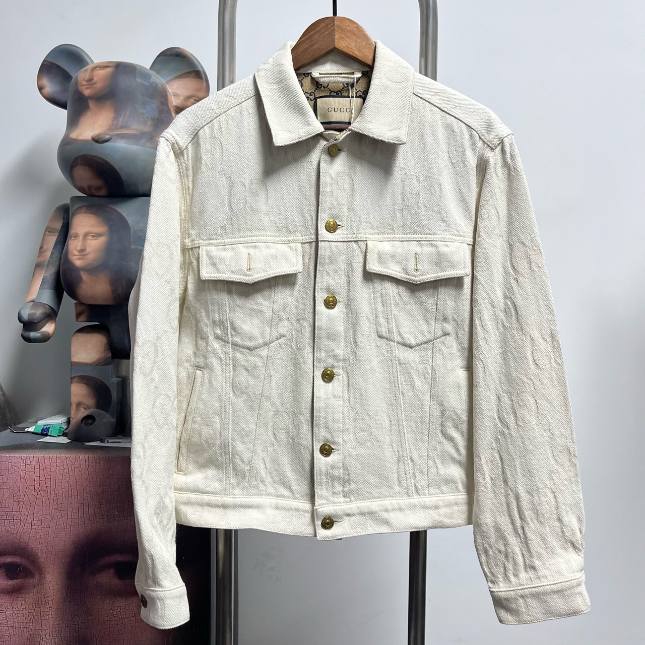 99新Gucci古驰满印牛仔外套  尺码：48